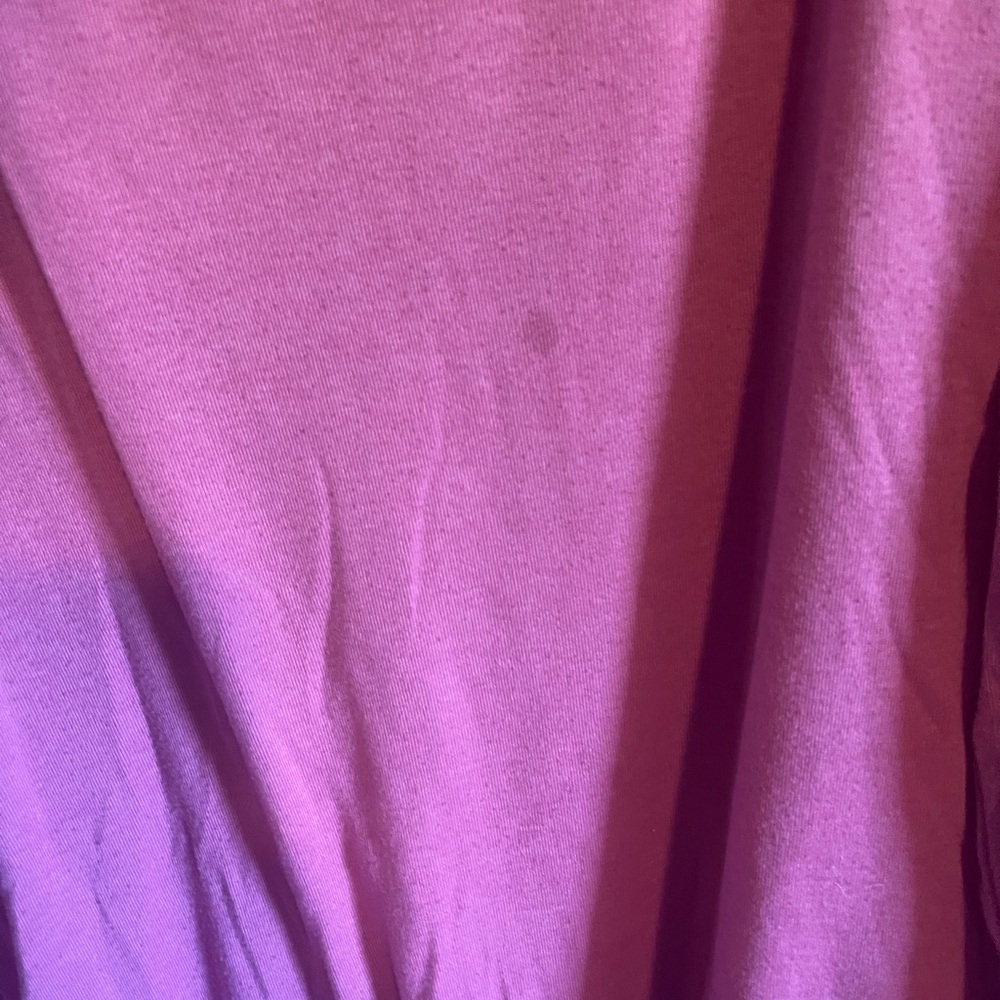 Allegra K Soft Pink V-Neck Sweatshirt - Picture 2 of 2